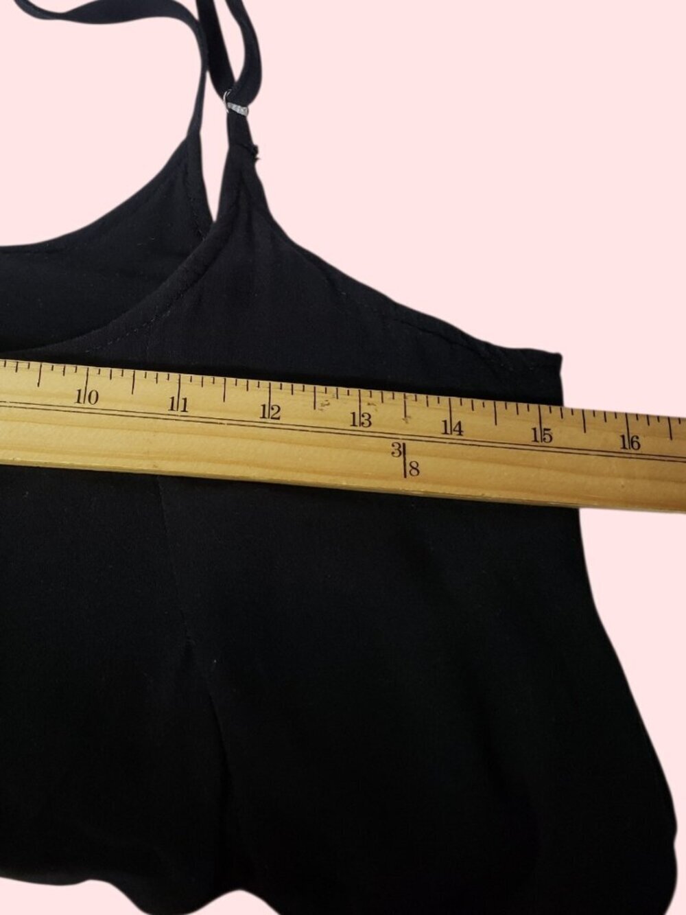 Illa Ila Wide-Leg Adjustable Strap Jumpsuit Women’s Side Pockets Black Medium - Picture 9 of 13